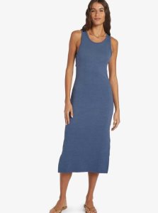 Bijou Blue Roxy Good Keepsake Dress Strappy Midi Dress | NMKWPR647