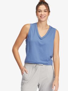 Bijou Blue Roxy Sun Might Shine V-Neck Tank Top | HPWURY239