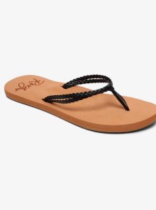 Black Roxy Costas Flip-Flops | YPZLNX579