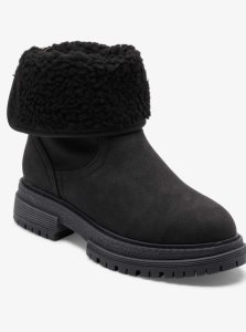 Black Roxy Fall Slip-On Boots | HWLAXZ693