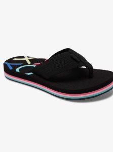 Black Roxy Send It Sandals | CDBEXS946