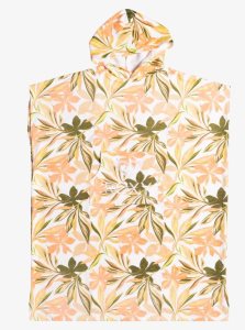 Bright White Subtly Salty Mult Roxy Stay Magical Printed Hooded Changing Towel | JPWCTD682