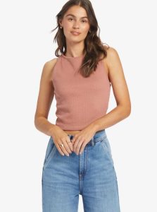 Cedar Wood Roxy Never Ending Vacay High Knit Tank | PRZDXL187