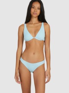 Cool Blue Roxy Beach Classics Underwire Bra Bikini Top | ZFDJMV401