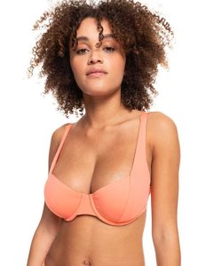 Fusion Coral Roxy Beach Classics Underwired D-Cup Bikini Top | WEKJMG258