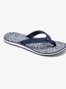 Heather Navy/White Roxy Vista Loreto Flip-Flops | LNXGES392