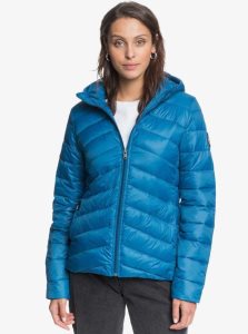 Ink Blue Roxy Coast Road Hooded Jackets | ZDLIKE954