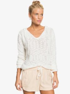 Ivory Cream Roxy New Impossible Love Elasticized Shorts | DHPVCA907