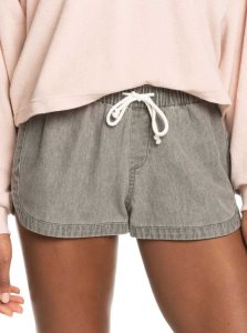 Light Grey Roxy New Impossible Denim Shorts | EMHKVN925