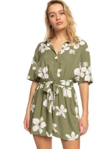 Loden Green Surfrider Spirit B Roxy Real Yesterday Romper | FJUVLM963