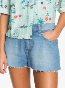 Medium Blue Roxy Kissing The Swell Denim Shorts | LIGSVB817