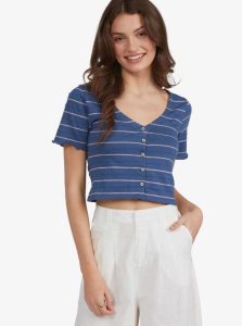 Mood Indigo Beachy Yarn Roxy Uncomplicated Mind Button Up Top | ULQOSH251