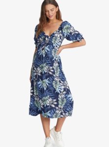 Mood Indigo Seaside Tropics Roxy Evening Delight Midi Dress | TLPMVB862