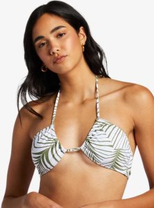 Palm Tree Dreams Roxy Beach Classics Fashion Triangle Bikini Top | FOBDXZ421