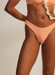 Papaya Punch Roxy Beach Classics High Leg Bikini Bottoms | TXIDWK248