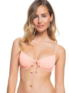 Peach Amber Roxy Mind Of Freedom Underwired Bikini Top | WNHVBR972