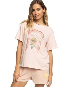 Peach Whip Roxy Moonlight Sunset A Oversized Boyfriend T-Shirt | JIUSDW319