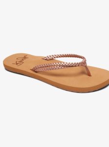 Rose Gold Roxy Costas Flip-Flops | OGMYTA836