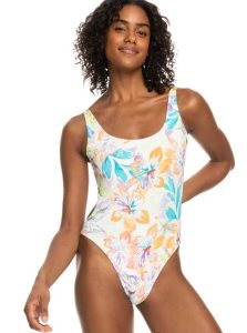 Snow White Pualani Combo Roxy Retro Revo One Piece Swimsuit | YQSPRX195