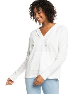 Snow White Roxy Destination Surf Hoodie | ZVHCFA874