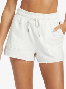 Snow White Roxy Hike Short Sweatshirt Shorts | SIQNVL982