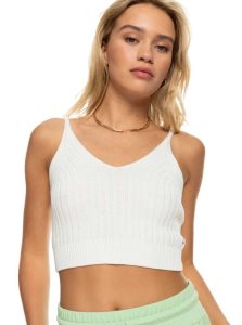 Snow White Roxy Promise Me Strappy Sweater Top | DTSCJB862