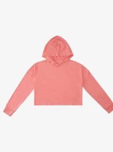 Strawberry Pink Heather Roxy Sun Might Shine Long Sleeve Hooded T-Shirt | HQTCPG734