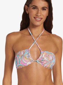 Swirly Daze Roxy Beach Classics Fashion Triangle Bikini Top | GDBYLK061