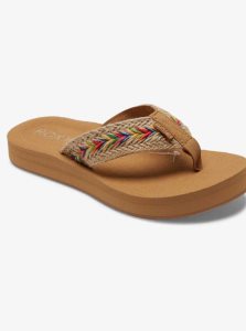 Tan Roxy Rosarito Flip-Flops | SLUCXZ970