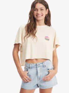 Tapioca Roxy When In Hawaii Boat Neck T-Shirt | AFLVMC671