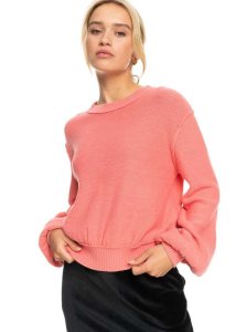 Tea Rose Roxy Loft Music Pullover Sweatshirt | RONYWX952