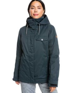 True Black Roxy Billie Insulated Snow Jacket | ERJSKL149