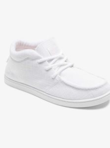 White Roxy Minnow Mid Mid-Top Shoes | BNVIOP548